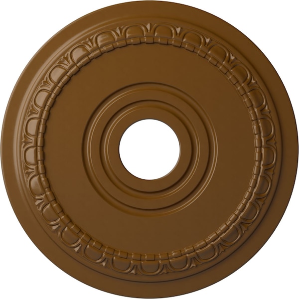 Ekena Millwork Munich Ceiling Medallion (Fits Canopies up to 5 5/8"), 17 1/2"OD x 3 5/8"ID x 1"P, Smokey Topaz CM17MUSTF - main